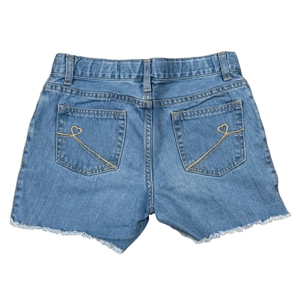 The Children's Place Embroidered Floral Frayed Cutoff Shorts Girls 14